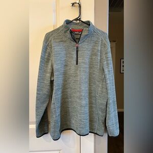 Super Soft‎ Avalanche Brand Men’s Large Sage Green 1/4 Zip Pullover